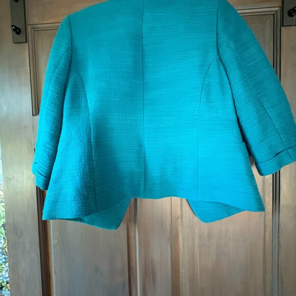 Pendleton Blazer Petite Size Medium- teal/ aqua - Picture 3 of 4